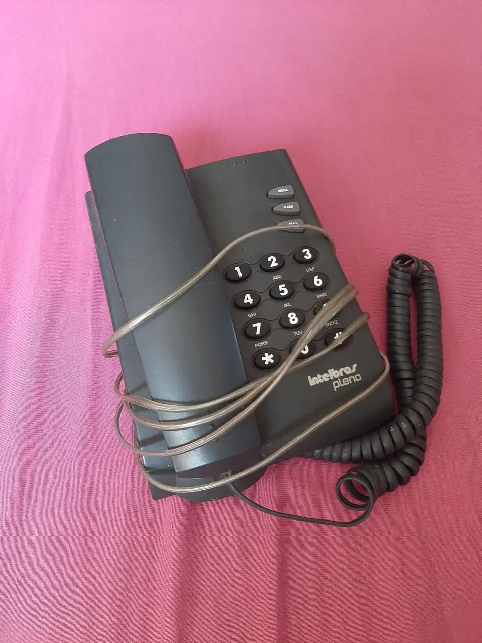 0Telefone Fixo Intelbras Pleno cor preto