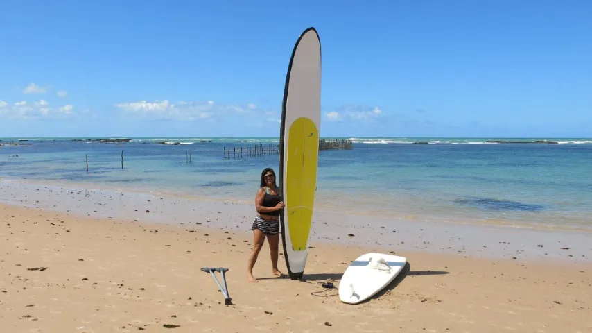Prancha Standup Paddle em fibra de vidro