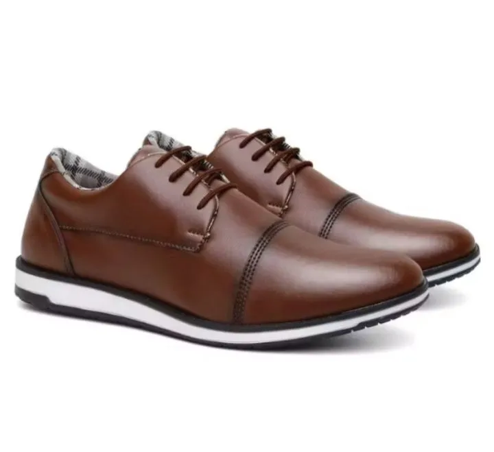 Sapato Social Casual Couro ecologico Marrom