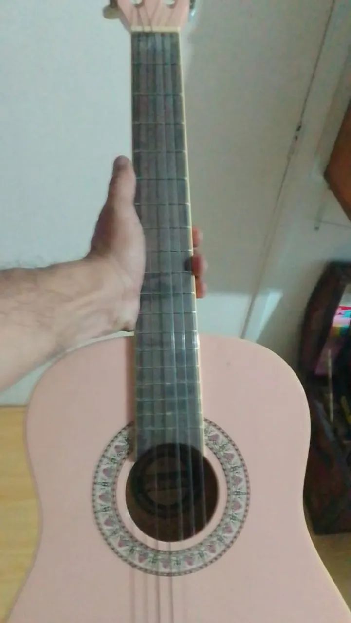 Violão Rosa Pequeno - Foto 3