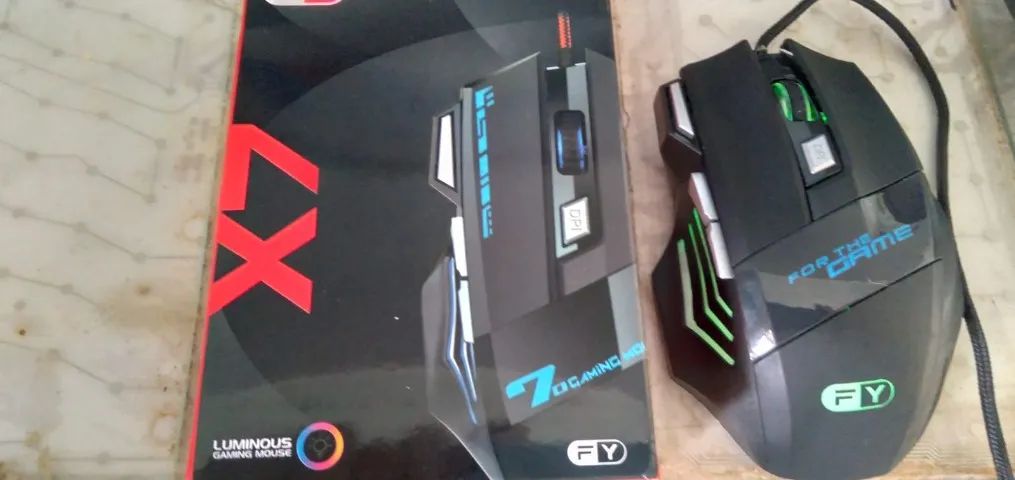Mouse Leizer Luminous Gamer x7 Botões FY Professional - Foto 5
