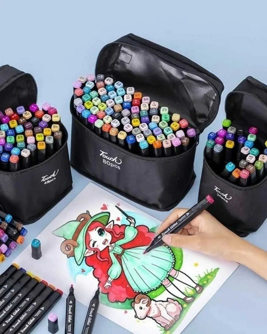 Canetinhas Touch 36, 48, 60, 80, 120 e 168 cores mega promoção e entrega gratis - Foto 2