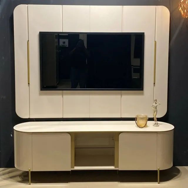 Rack com Painel P/TV Até 65 Polegadas 1.80M. Produto Novo Direto de Fábrica P/Sua Casa.