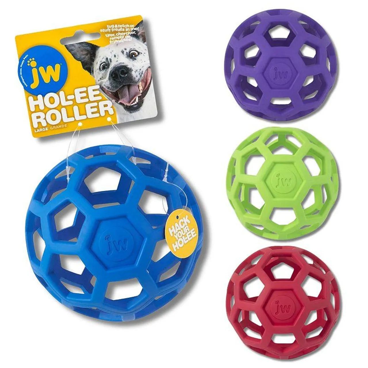 JW hol-ee roller G - bola porta petisco - Vermelha OU Azul