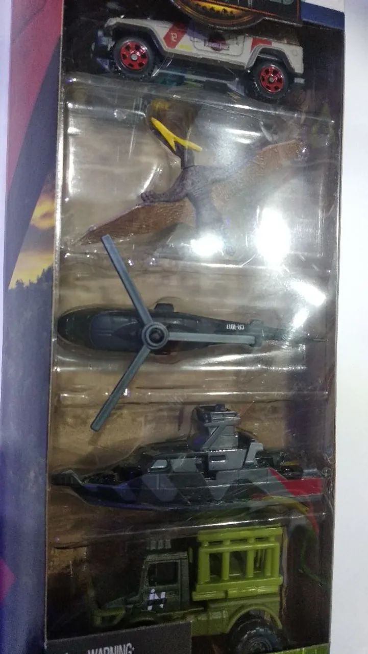 Pack Matchbox  Miniatura Jurassic World  c/5  Mattel - Foto 4