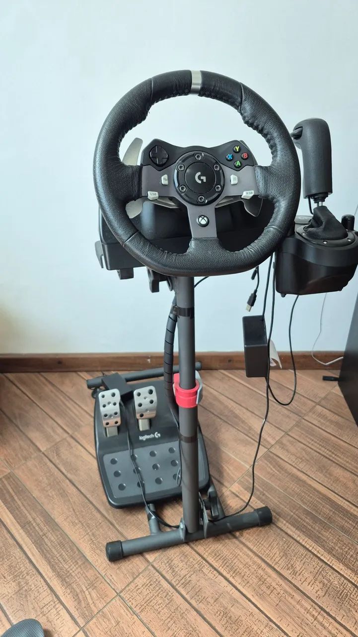 Volante logitech G920 +suporte e câmbio de scania - Foto 3