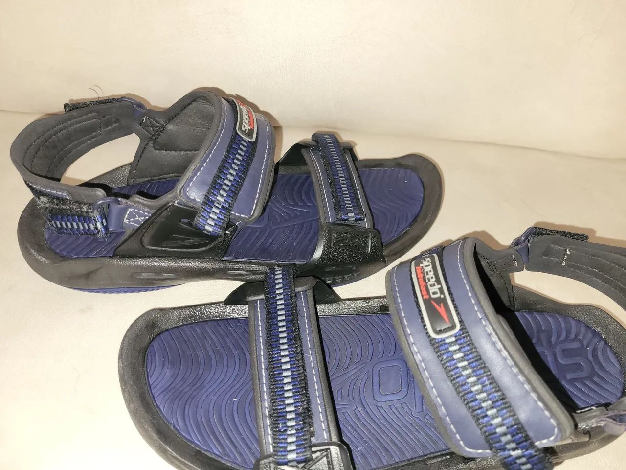 Sandálias Speedo Hidroflex - Azul e Preto - Foto 4
