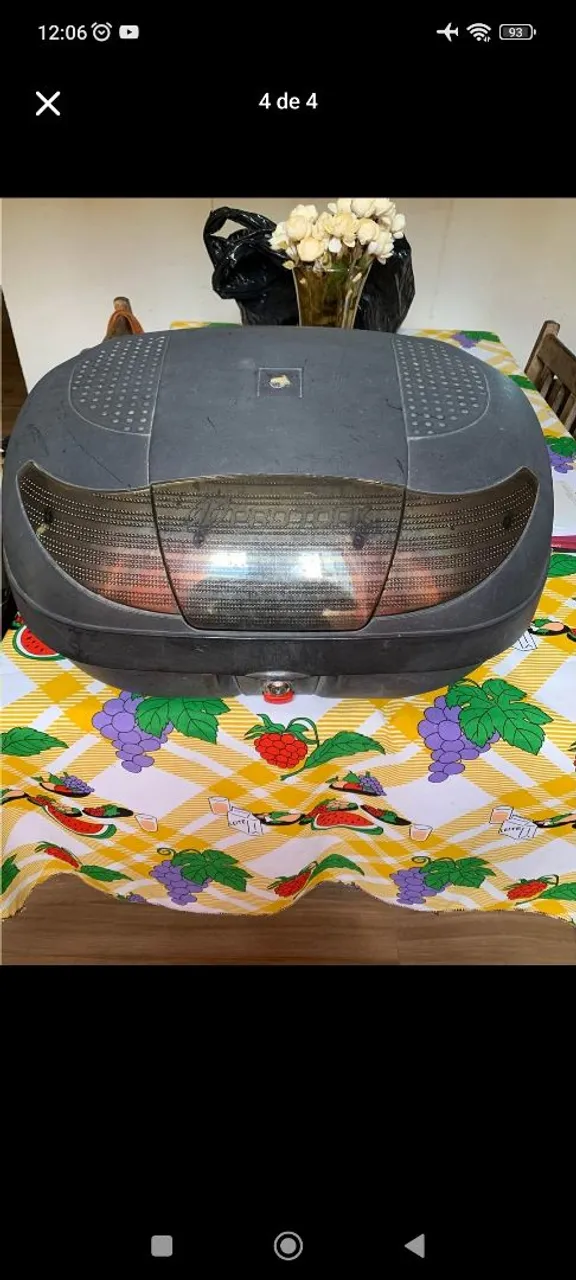 Baú para moto 45l + Suporte