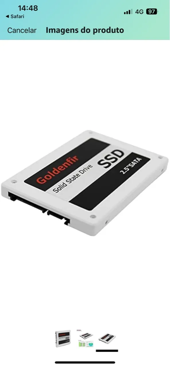 SSD Goldenfir 2.5 SATA 500GB usado