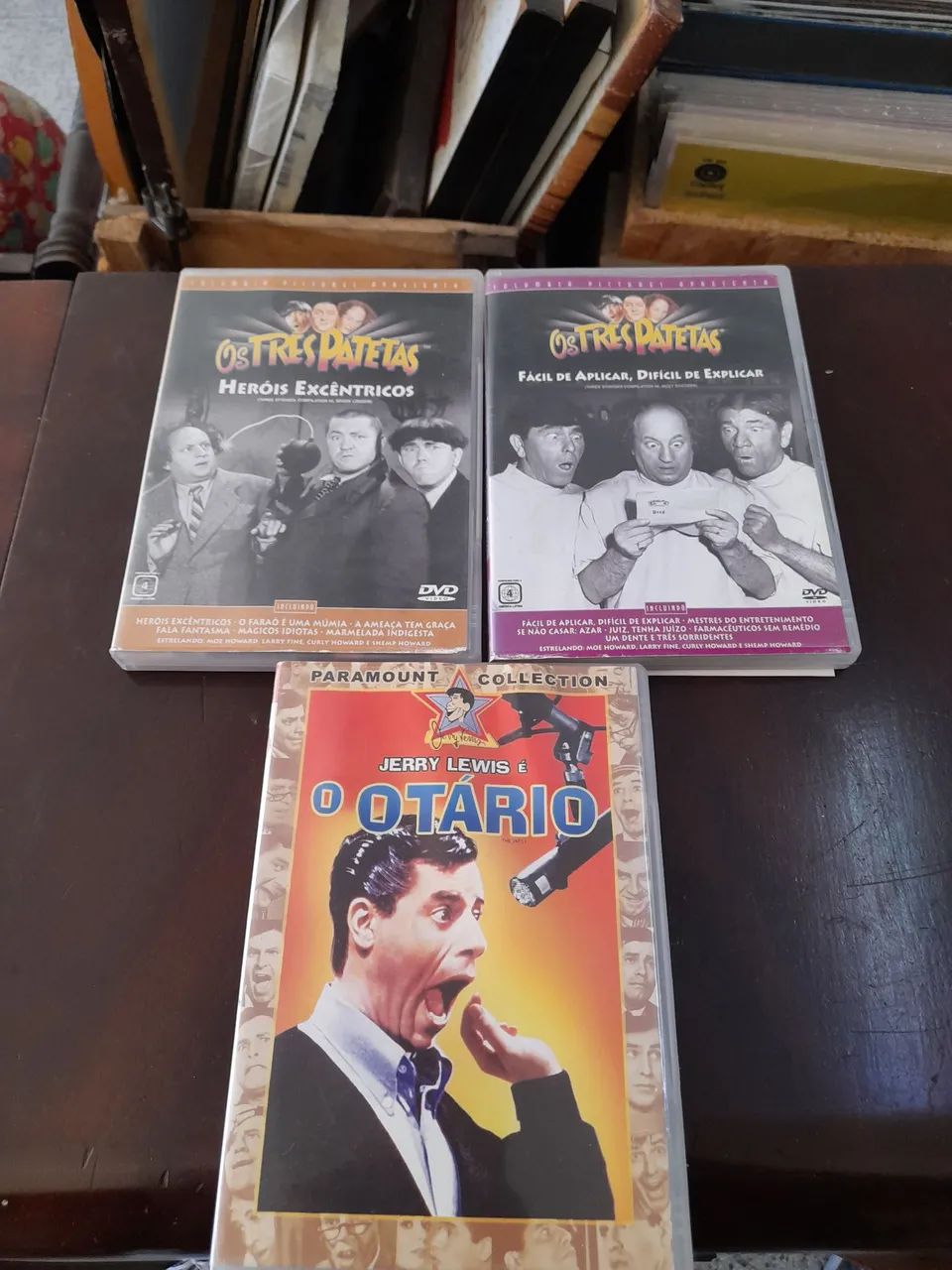 DVDs originais Os Três Patetas e Jerry Lewis