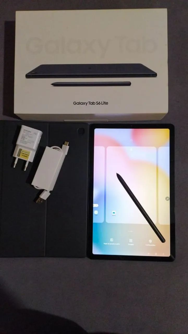 Tablet Samsung Galaxy tab s6 lite 64GB cinza - Foto 4