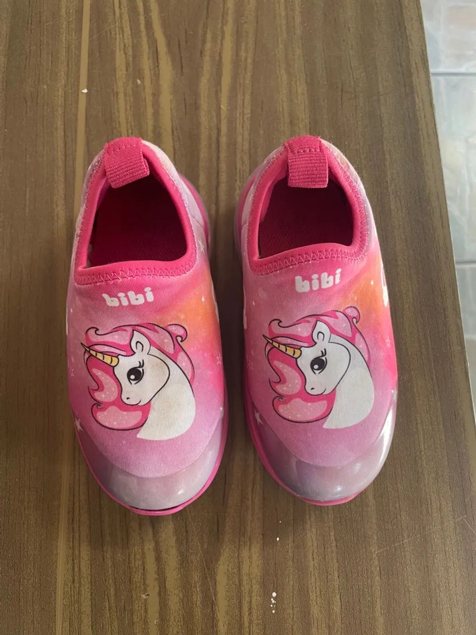 Tênis Infantil Bibi Unicórnio Rosa (com LED)