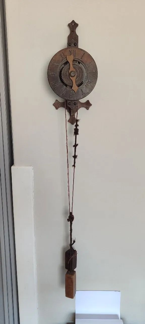 Relógio Antigo de Parede Pendulo (Defeito)
