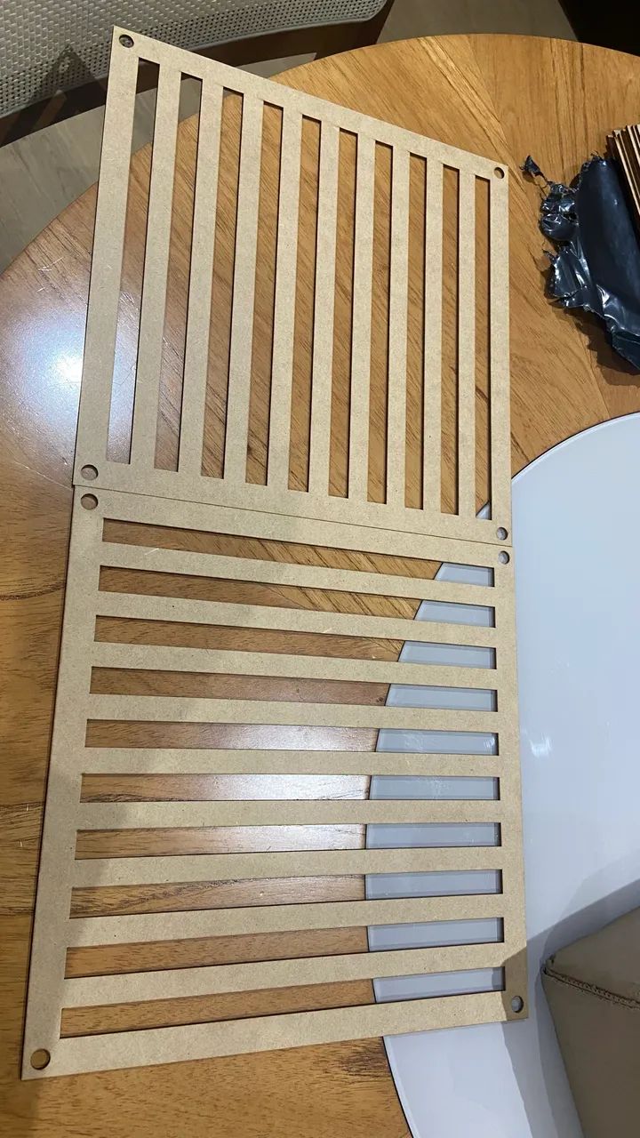 Placas Vazadas Decorativas Cobogó MDF 3mm Kit  com 18  - Foto 5