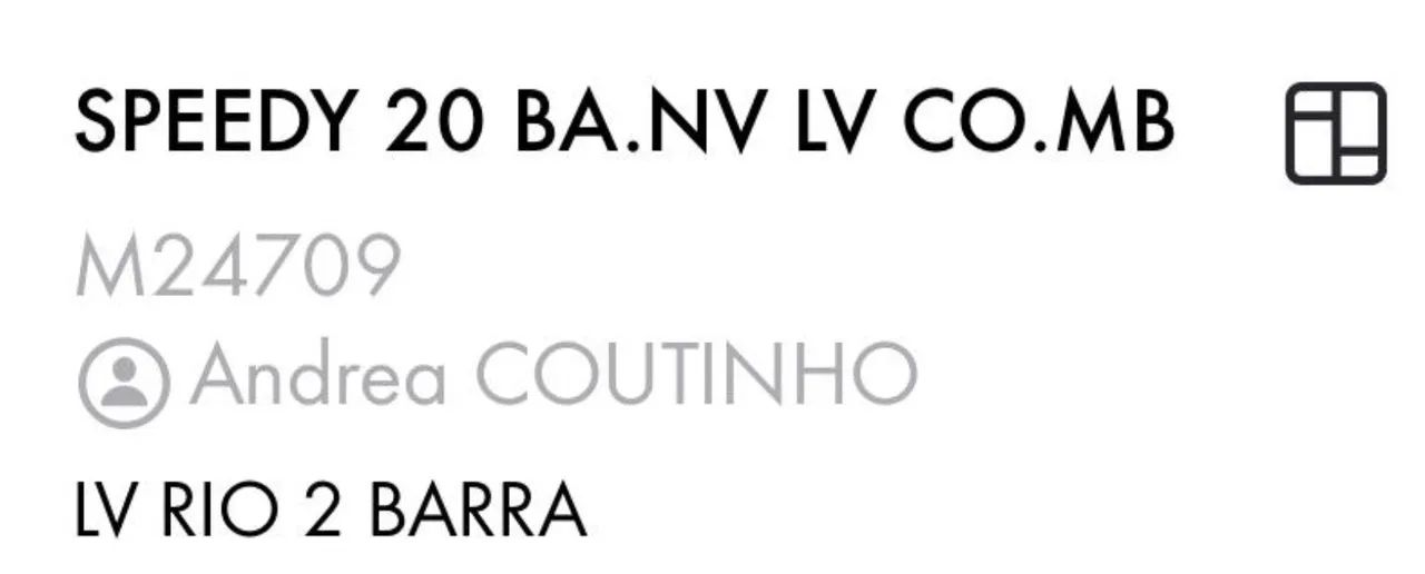 Bolsa ORIGINAL Louis Vuitton Speedy 20 em tecido M24709 - Foto 2