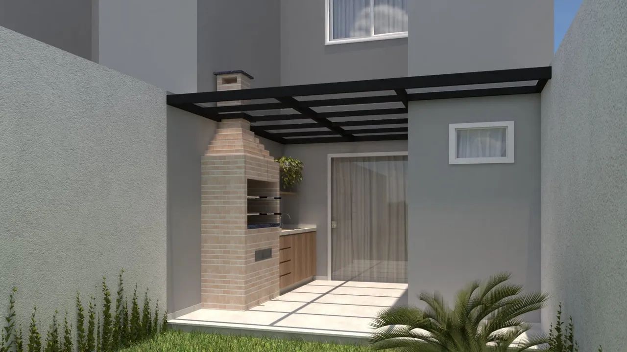 Casas duplex 2 suites e área gourmet  com churrasqueira  e quintal  - Foto 4