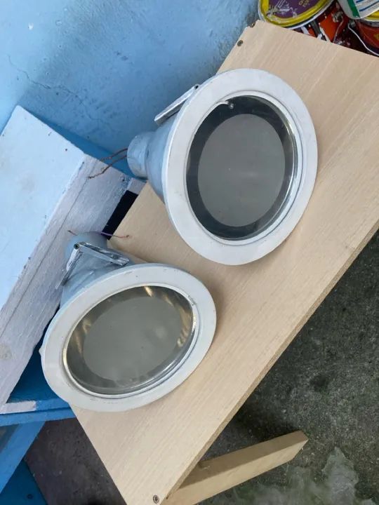 2 Luminárias de Embutir Teto Redondas - Foto 6