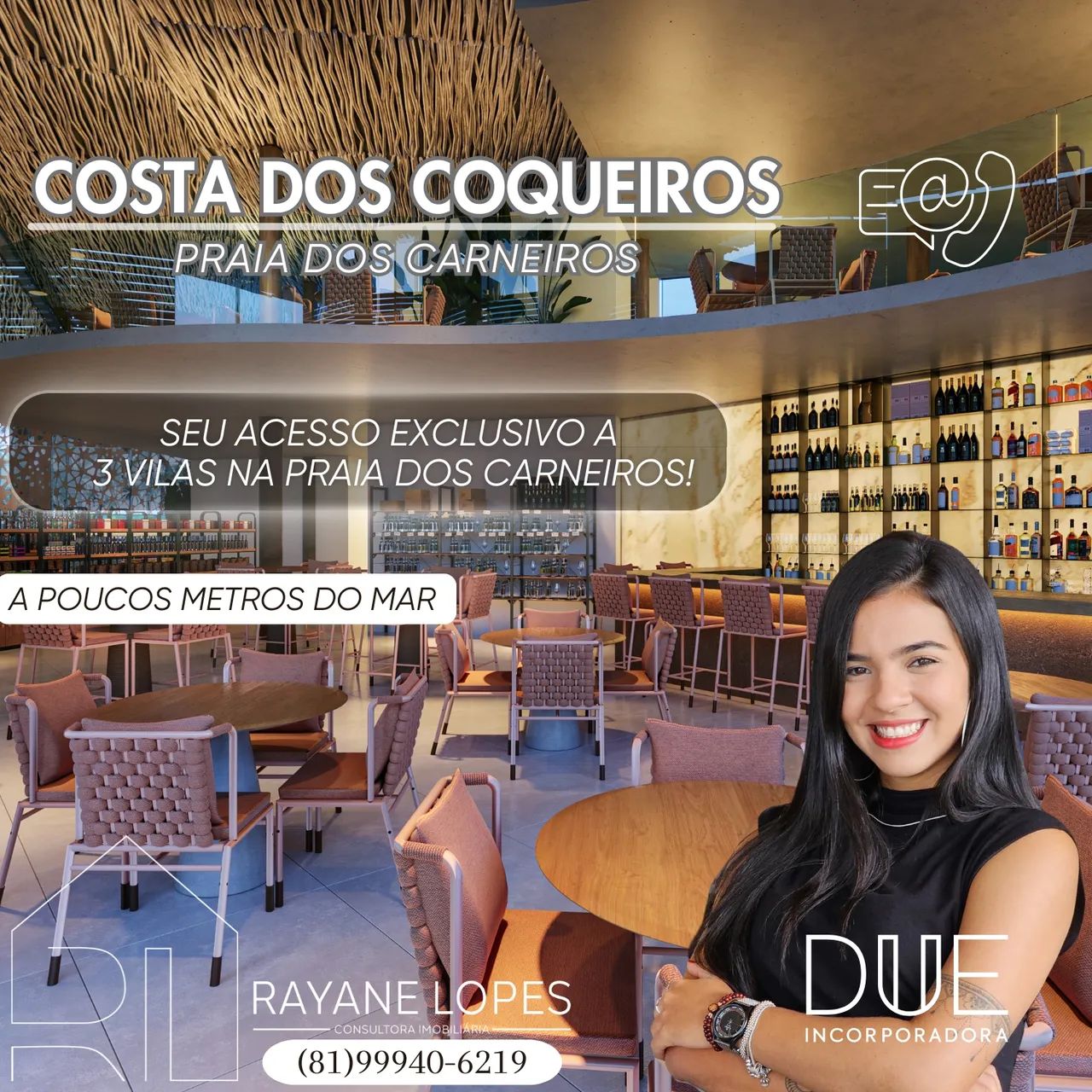 Flat na praia dos Carneiros | Com acesso exclusivo a vilas e beach clubs