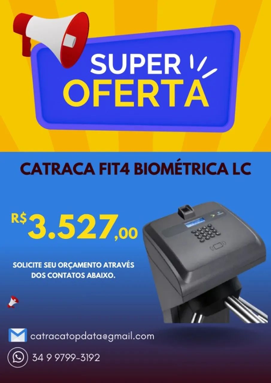 Catraca Fit 4 - Leitor Facial F4 - Foto 2