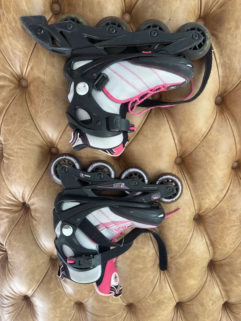 Patins Inline Fila Ajustável- Tamanho 32 a 36 (Infantil)  - Foto 3