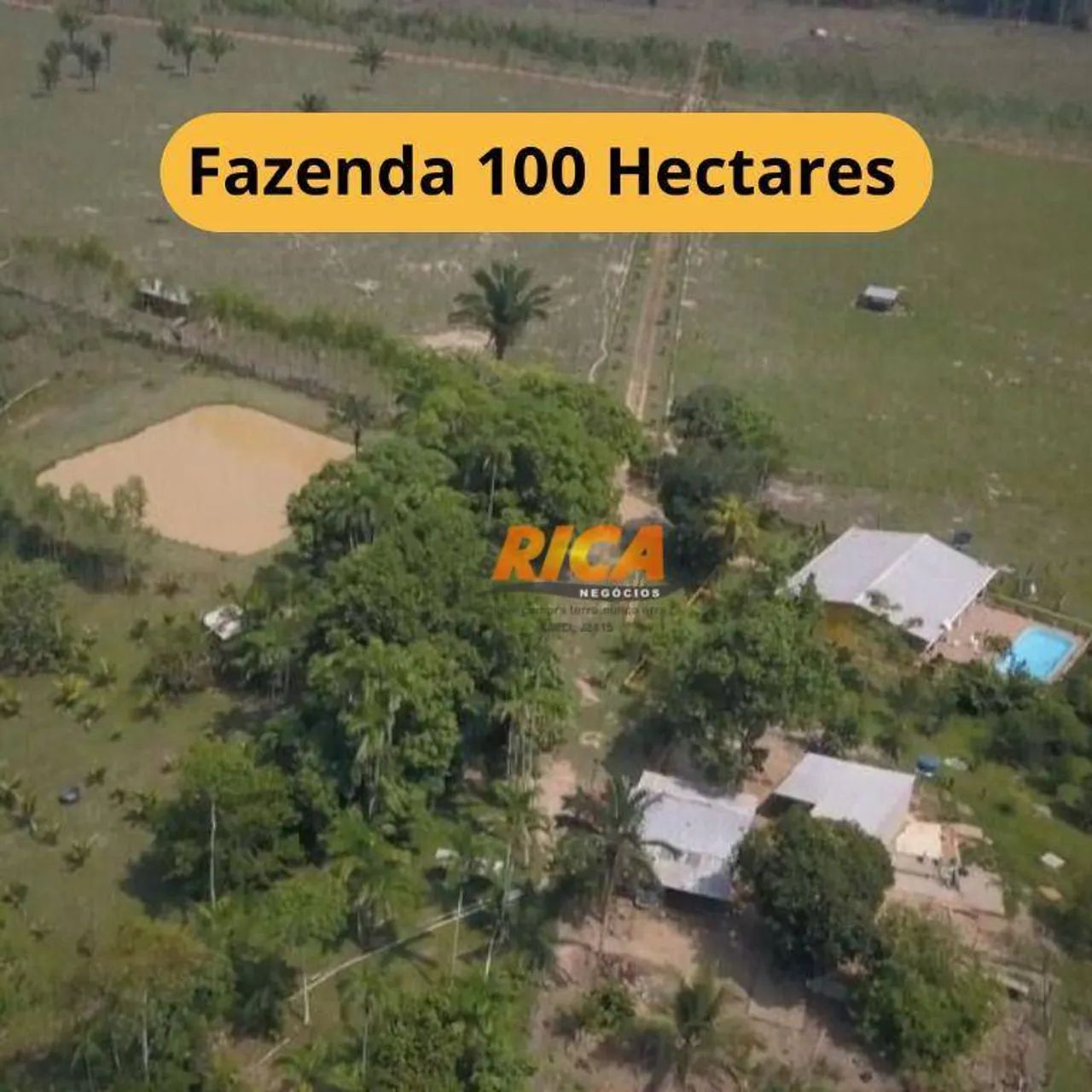 Excelente fazenda à venda, com 100 hectares na Área Rural de Porto Velho/RO