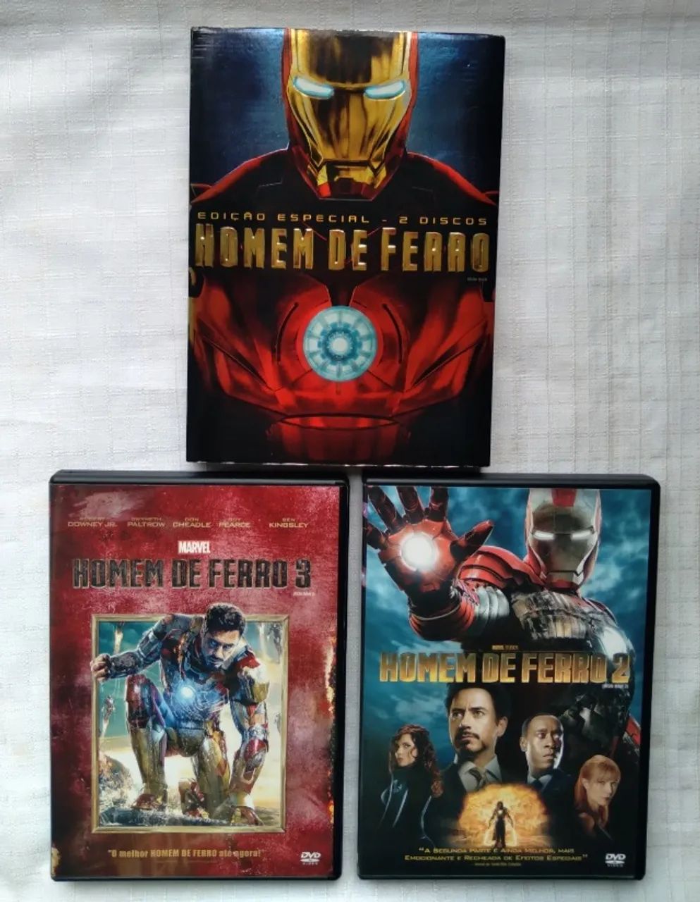 Dvd Trilogia Homem de Ferro (original)