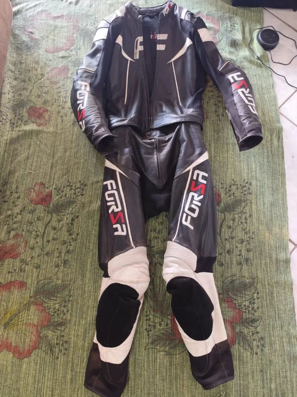 Macacão de Couro para Motociclista FORSSA - Tamanho 50 - Foto 2