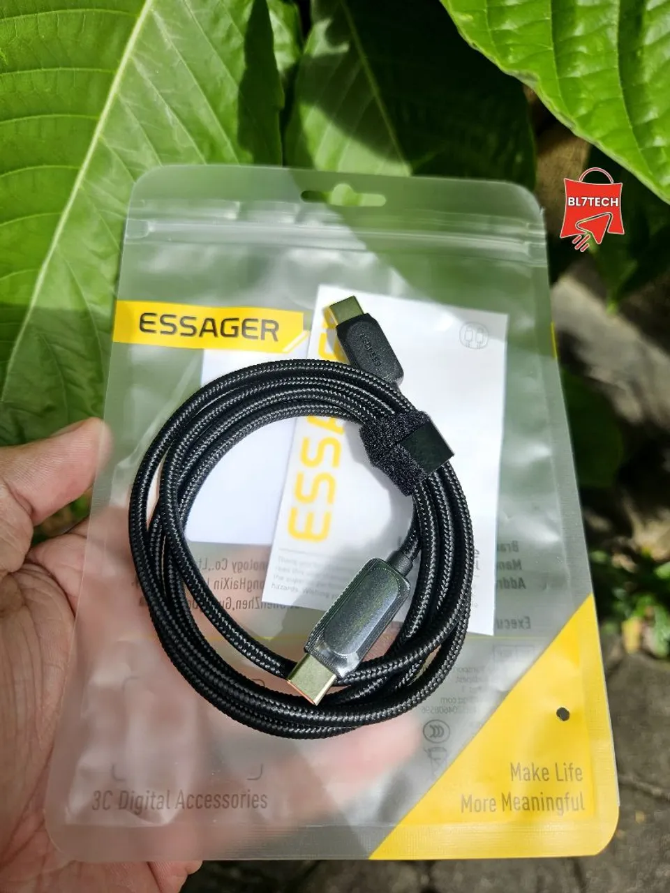 Cabo USB-C para USB-C Essager - Carregamento e Dados