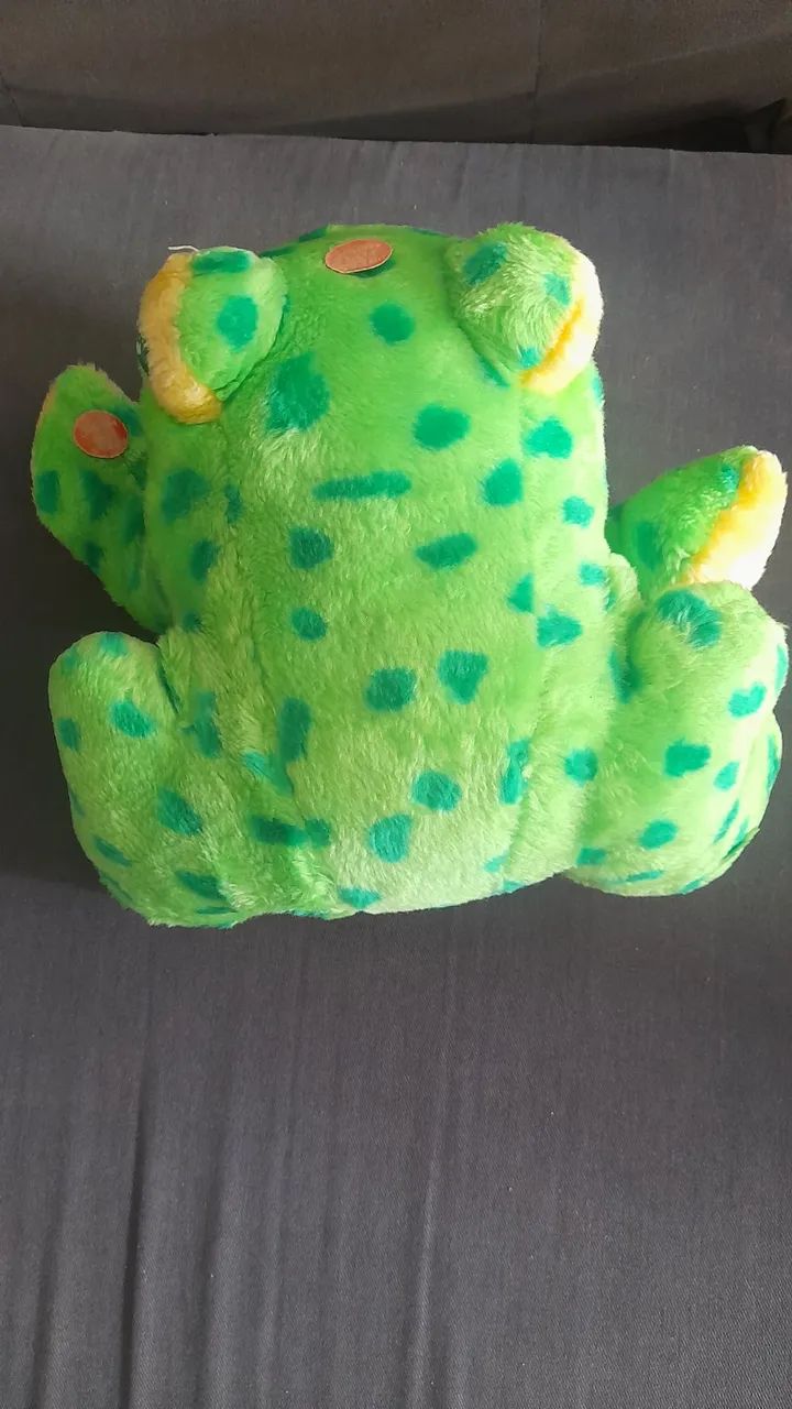 Sapo de Pelúcia Verde - Foto 4