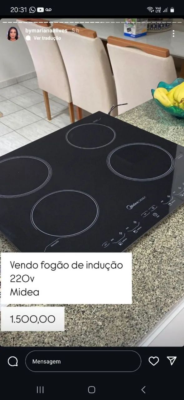 Fogão indução 