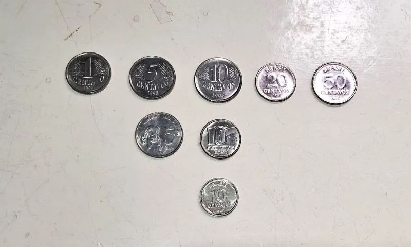 Coleção Moedas Antigas - Centavos - 9 Moedas