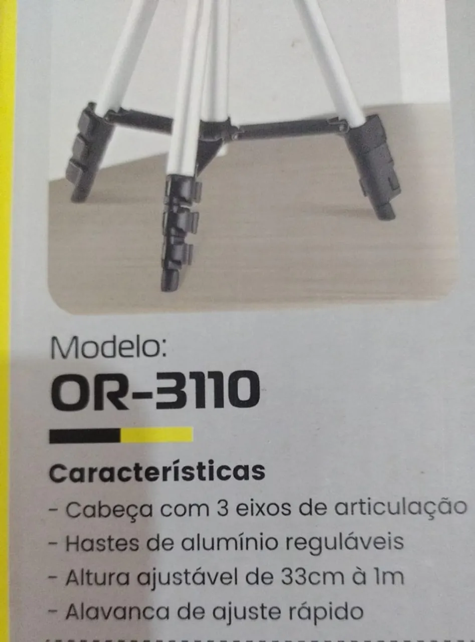 TRIPÉ PARA EXCELENTES FOTOS / VIDEOS E LIVES NOVO