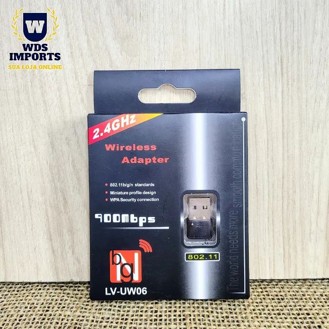 Adaptador Wireless Wifi Usb 900mbps 2.4ghz