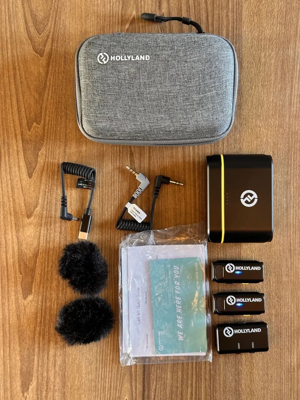 Microfone Sem Fio Hollyland Lark M1 - Kit Completo - Novo - Foto 3