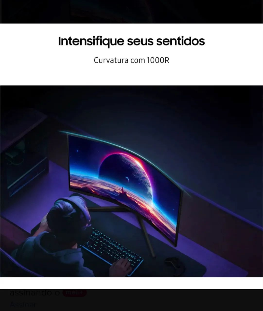 Monitor Gamer Samsung 32 polegadas G5 curvo - Foto 4