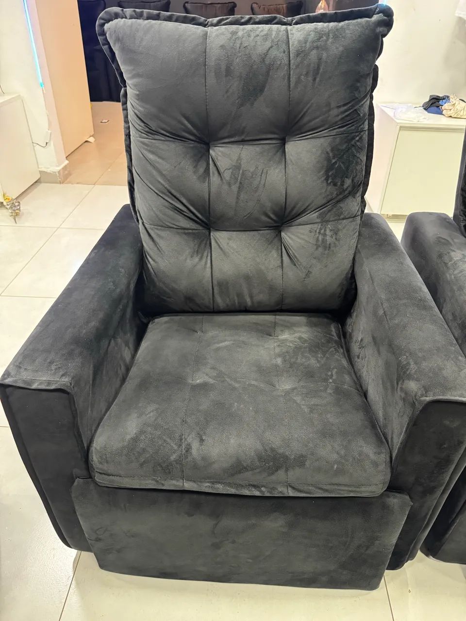 POLTRONAS RECLINÁVEIS VELUDO  - Foto 3