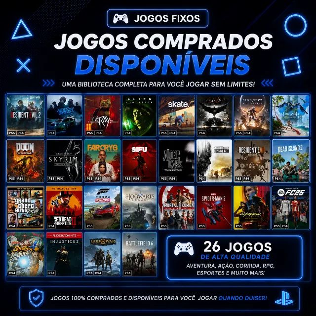 ALUGUEL DE PS5 COM PS PLUS DELUXE + JOGOS FIXOS - Foto 2
