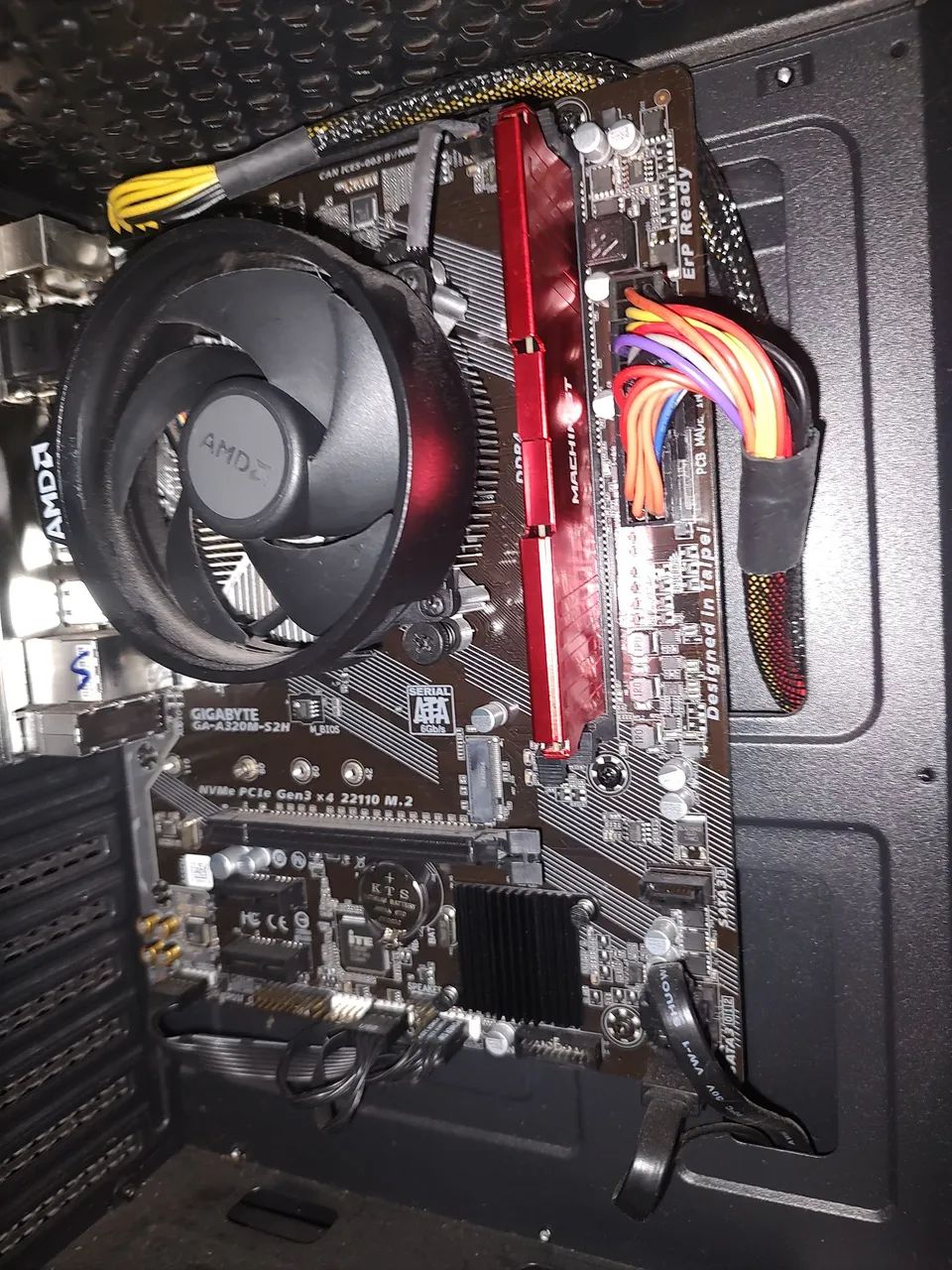 Ryzen 3200g Placa mãe A320 Sh2 Gigabyte Peças de Hardware