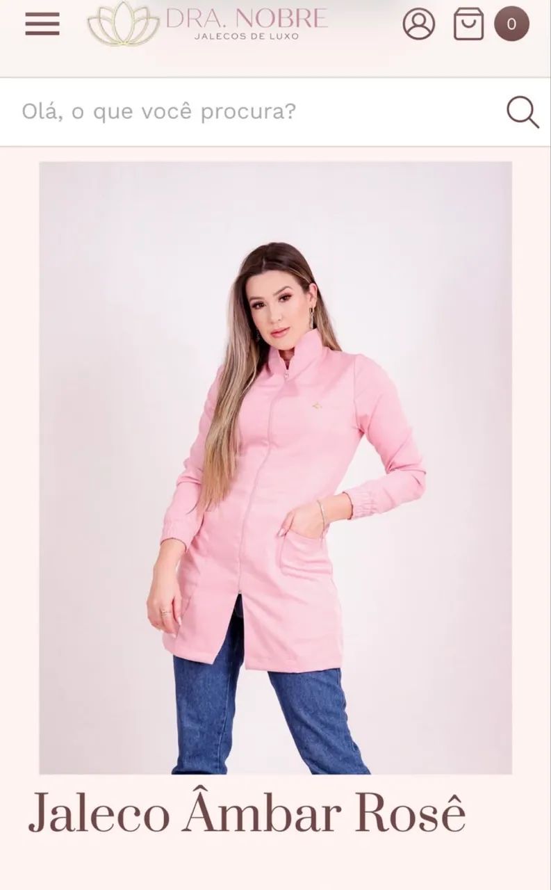 Jaleco Rosa P - Foto 2