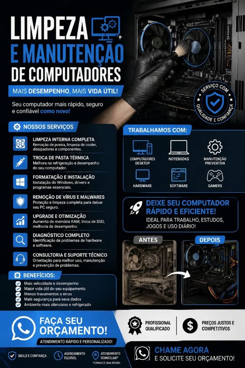 Limpeza em computadores