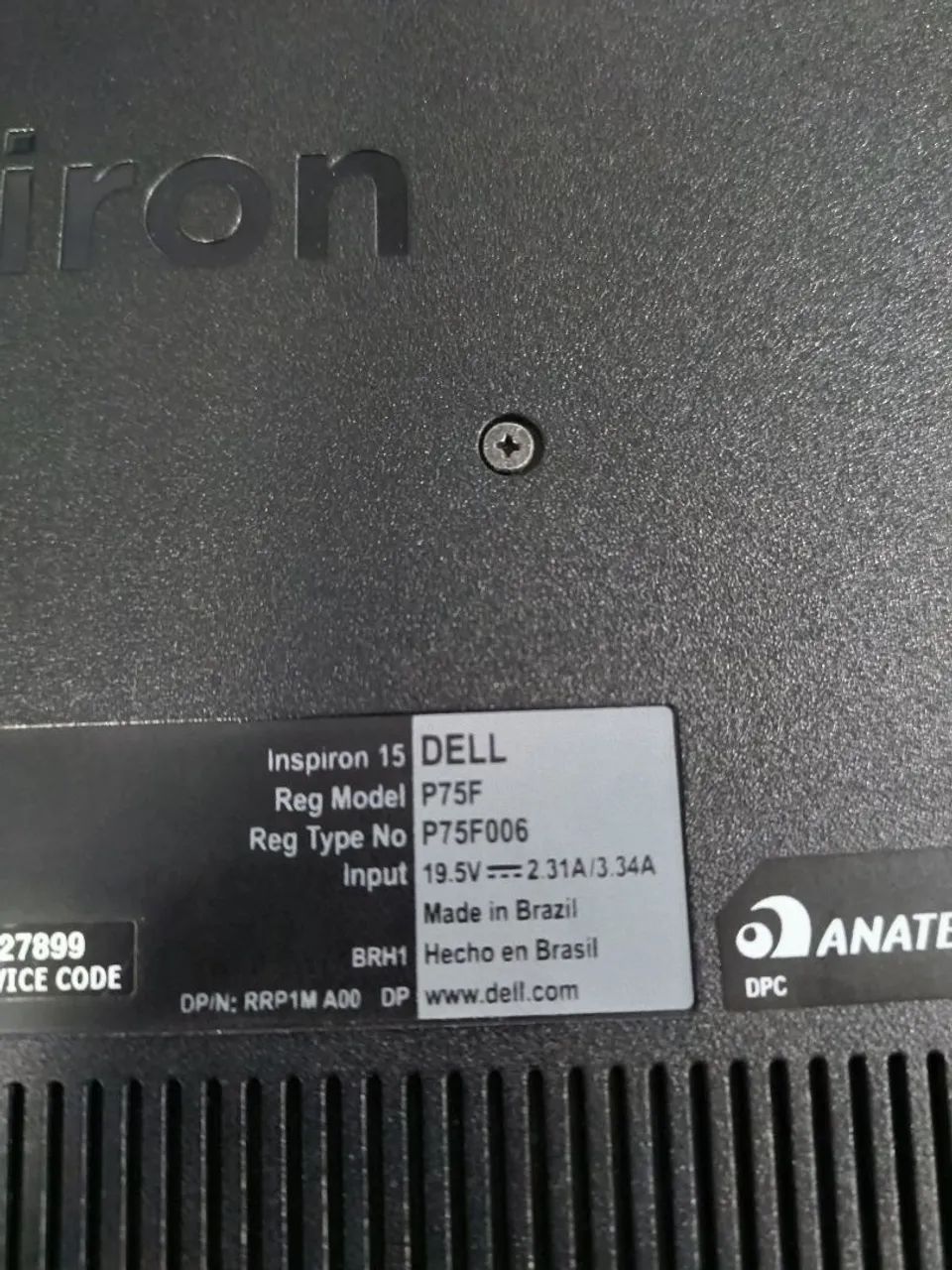 Notebook Dell Inspiron 15 
