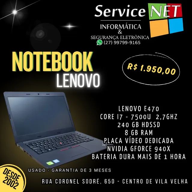 Notebook lenovo