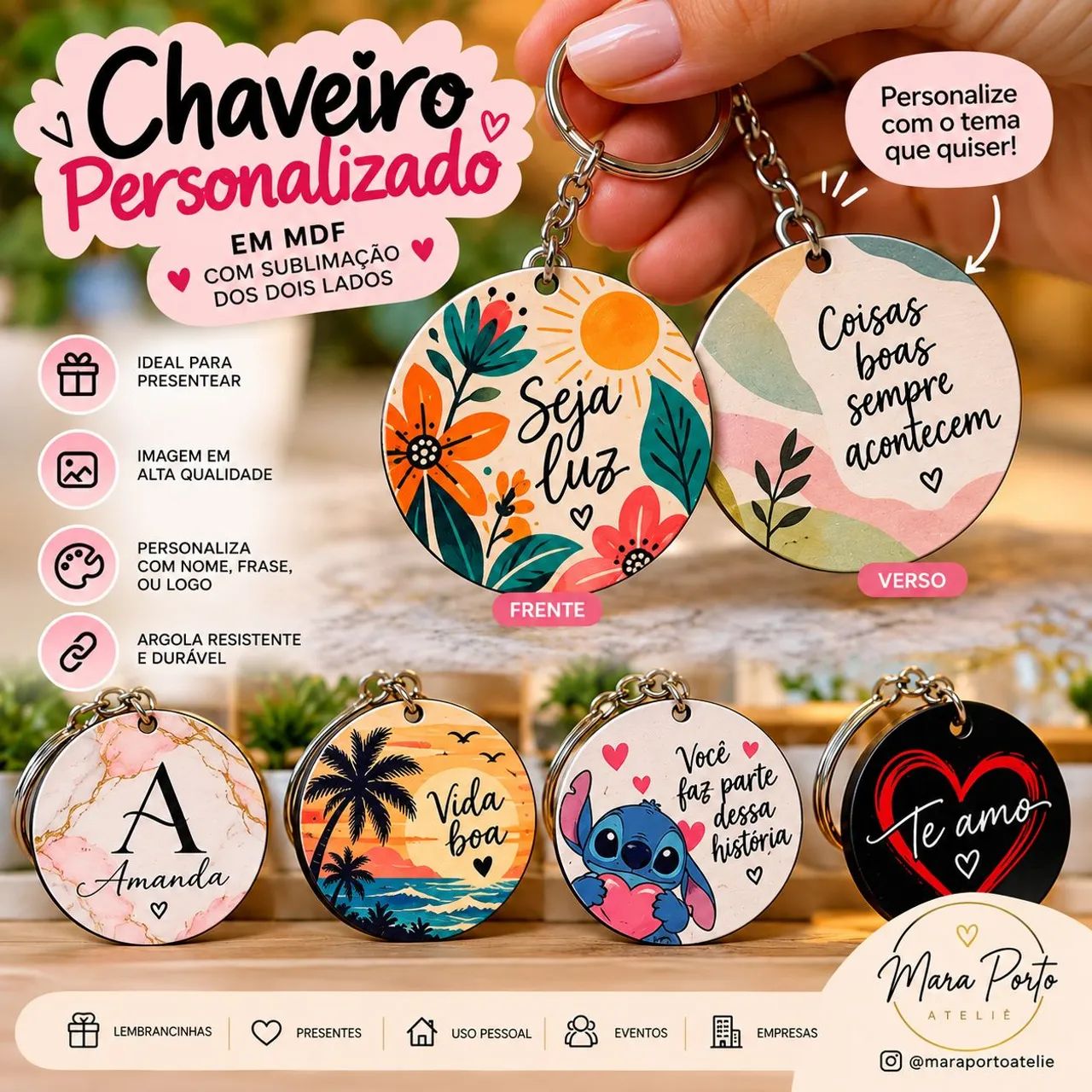 CHAVEIROS PERSONALIZADOS - Foto 2