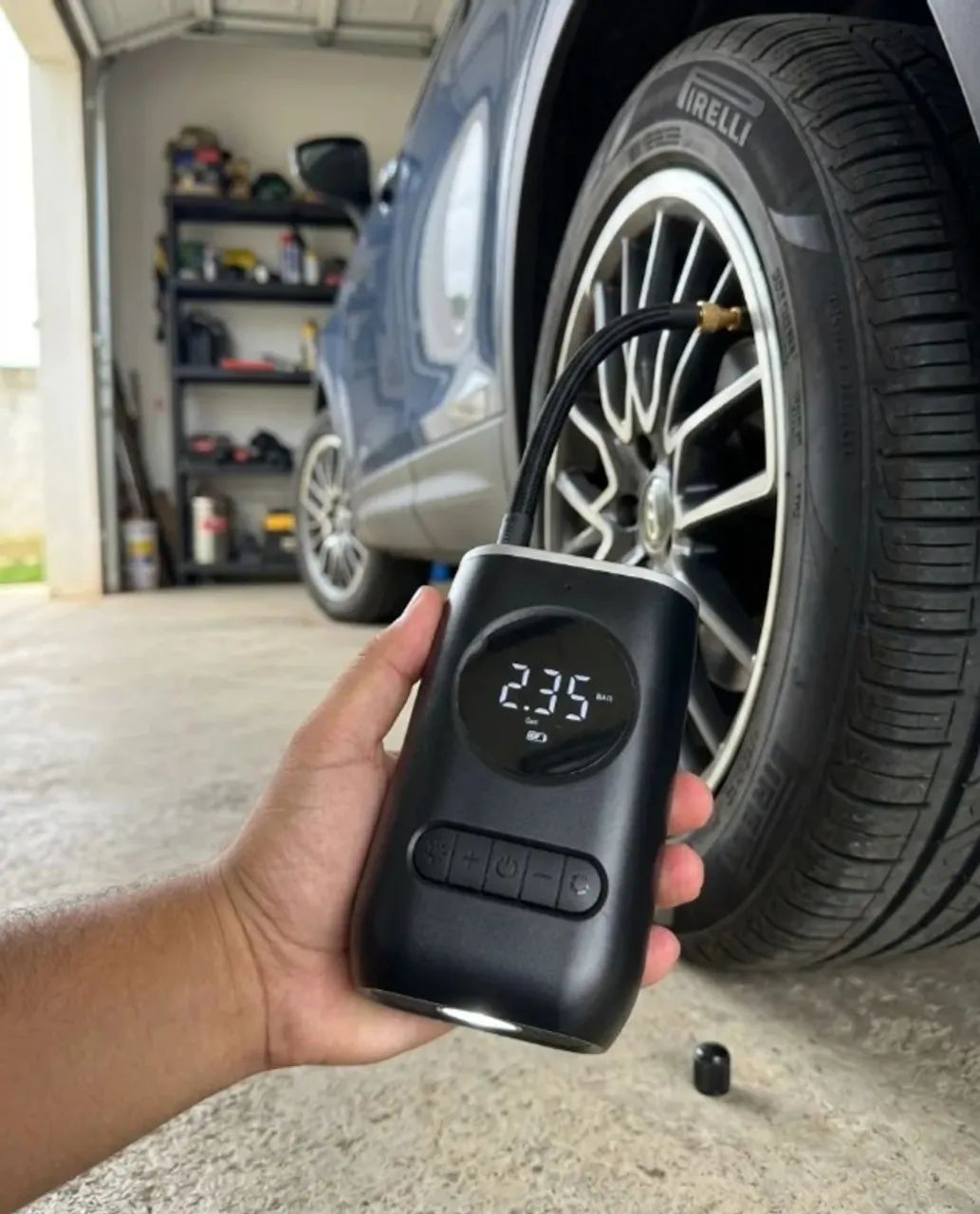 Mini Compressor de Ar Recarregavel Portatil