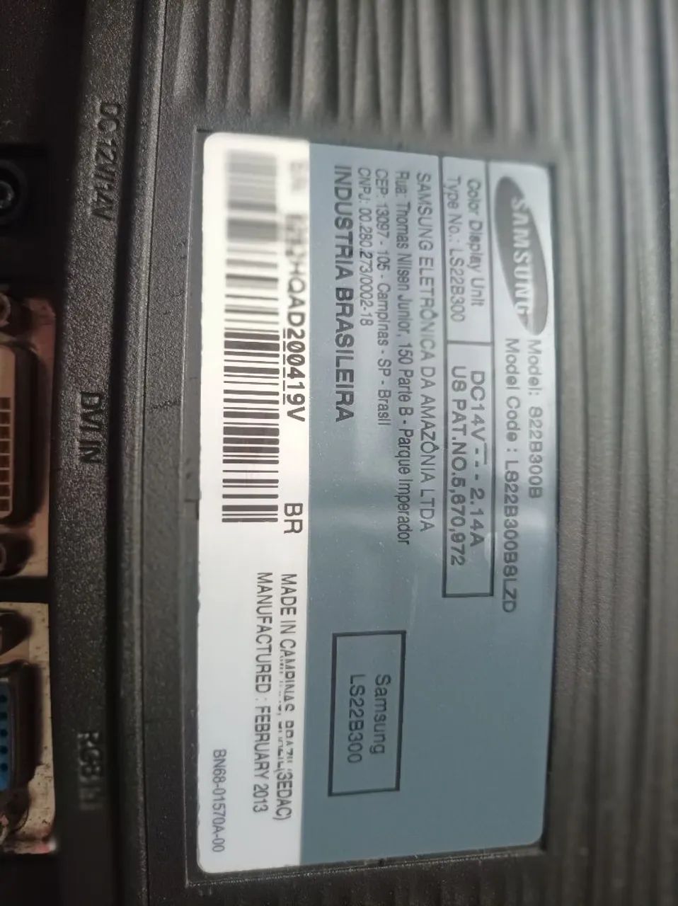 Monitor Samsung 22 LED Full HD S22B300B - Foto 5