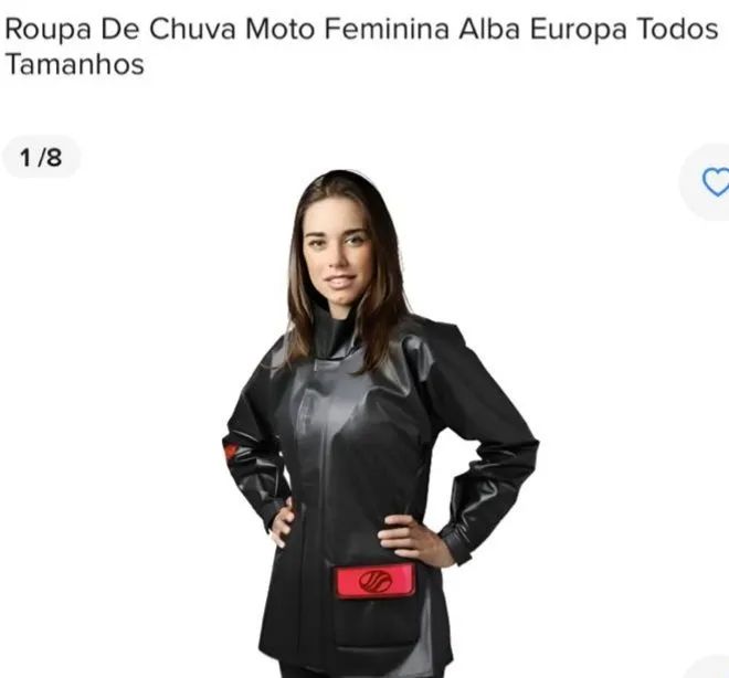 Capa de chuva feminina alba