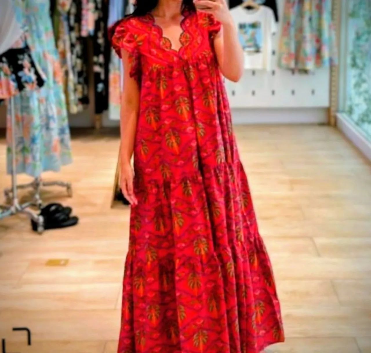 Vestido longo coqueiral-Farm-P