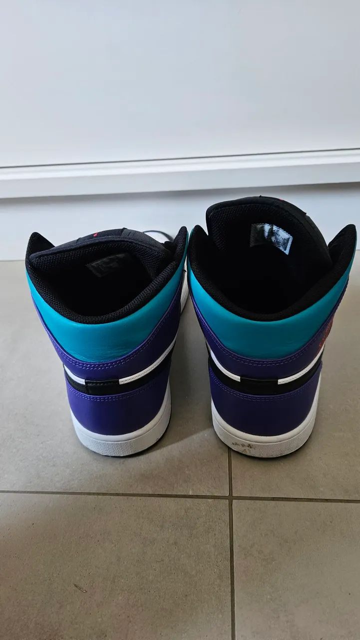 Tenis nike air Jordan 1 MID Aqua  - Foto 3