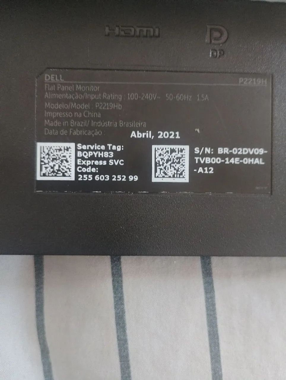 Monitor Dell P2219H 22 Polegadas Hdmi-Vga e Dp - Foto 4