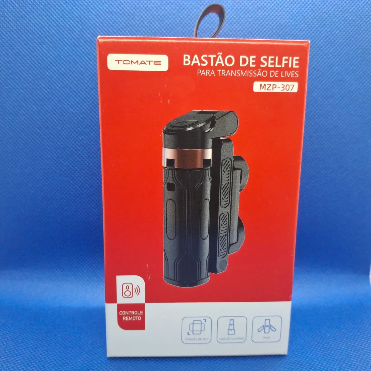 TRIPÉ DE MESA PARA CELULAR E BASTÃO DE SELFIE COM CONTROLE BLUETOOTH